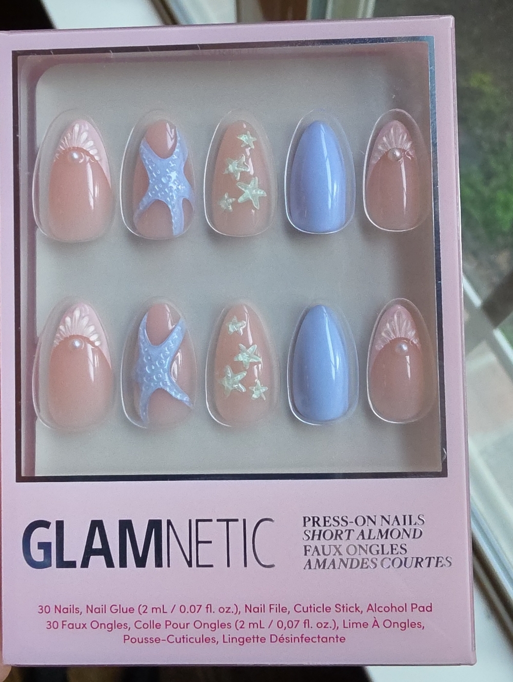 NIB Set Of 4 Glamnetic Press On Nails Beach Vacation Edition + Bonus Box - Picture 4 of 6